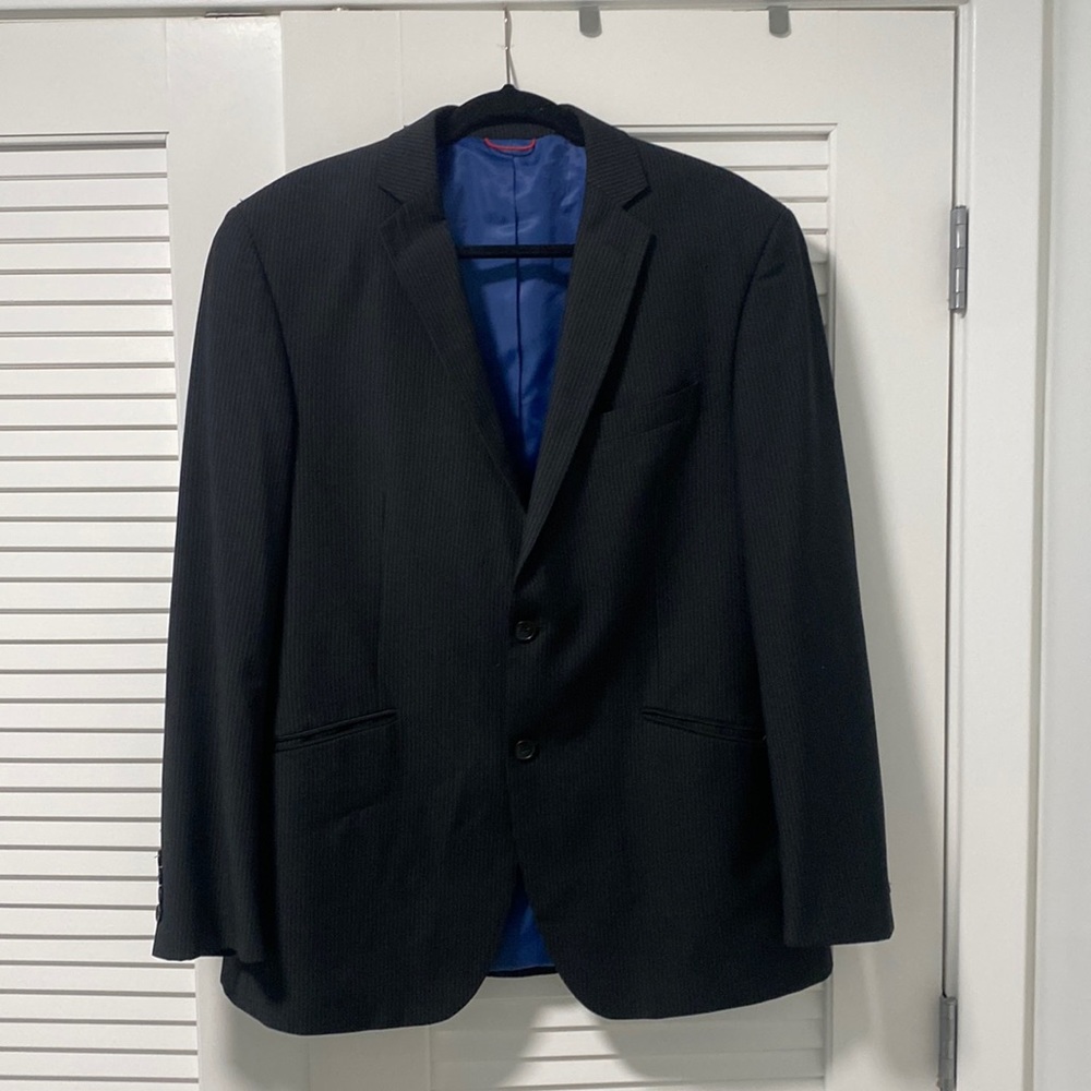 Billy London pinstripe suit jacket 42 Regular
